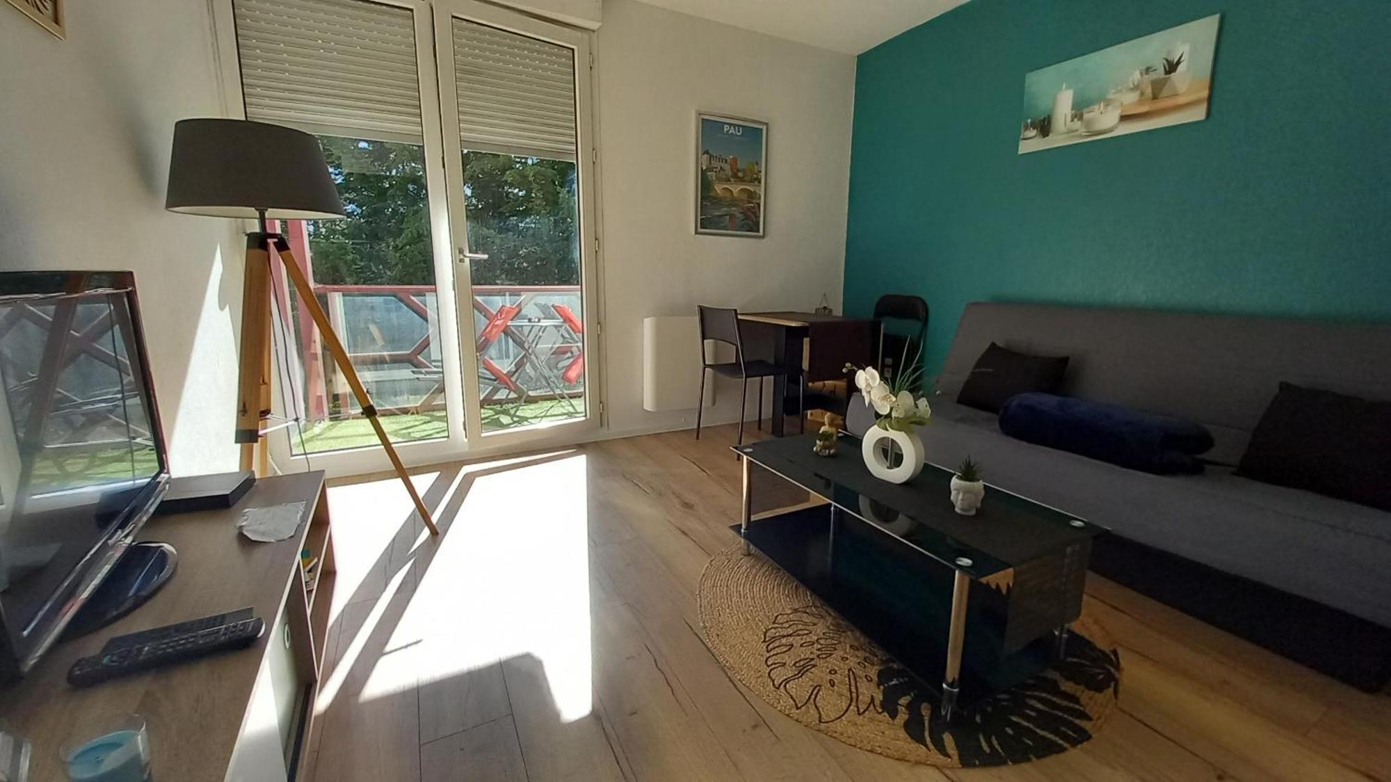 Le Petit Park-Studio-Terrasse- Piscine-Wifi Fibre Daire Pau Dış mekan fotoğraf